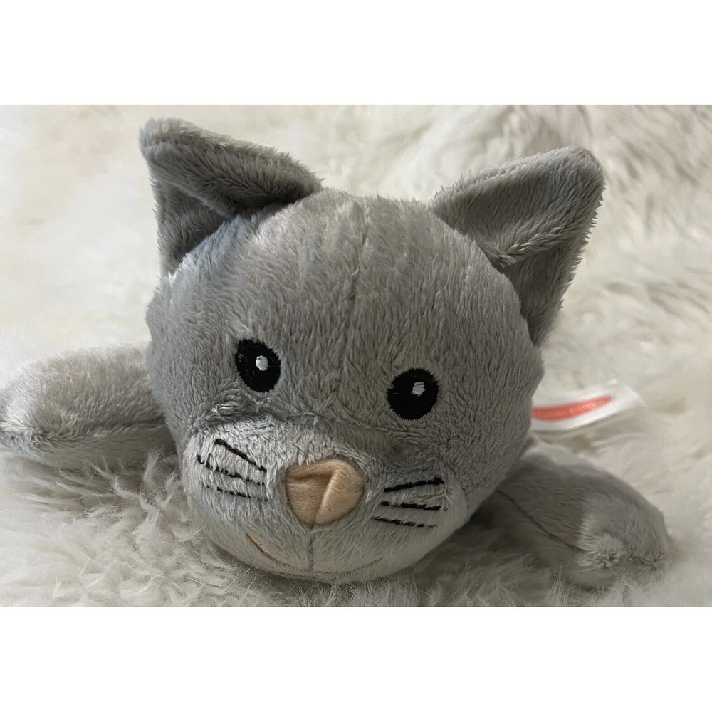 Melissa & Doug Gray Plush Cat Kitten Stuffed Animal Toy 8520 Exam & Treat